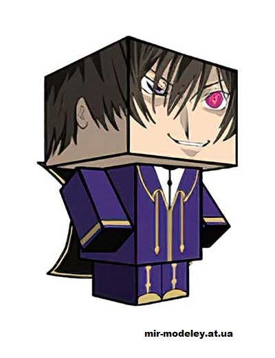 №16132 - Lelouch (cubeecraft) из бумаги