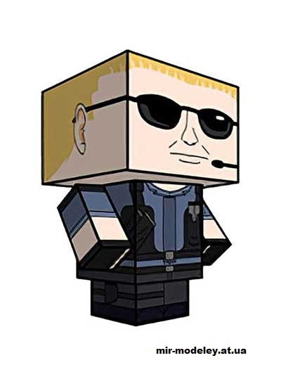 №16173 - Albert Wesker (S.T.A.R.S.) (cubeecraft) из бумаги