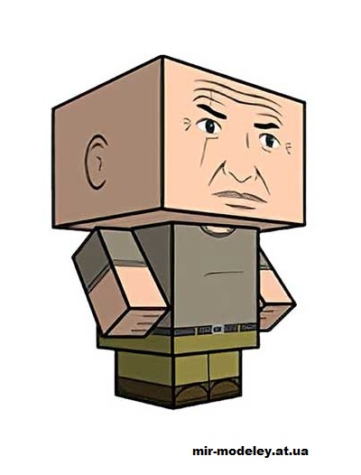 №16153 - John Locke (cubeecraft) из бумаги