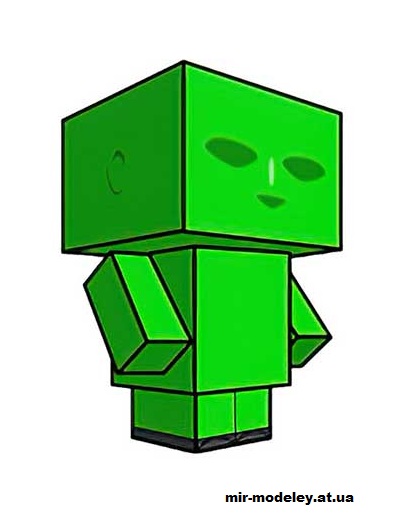 №16098 - Charlie as Green Man (cubeecraft) из бумаги