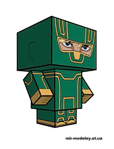 №16093 - Kick Ass (cubeecraft) из бумаги