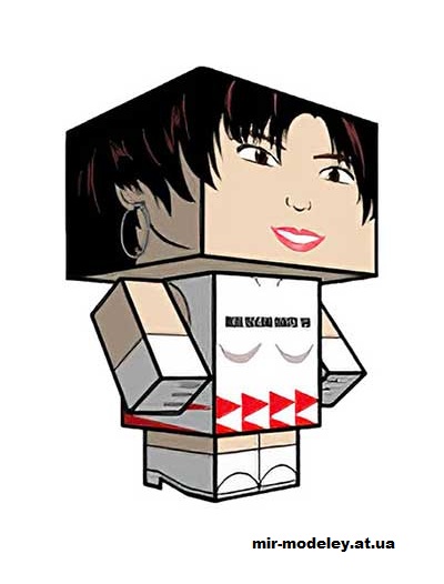 №16135 - Reiko Nagase (cubeecraft) из бумаги
