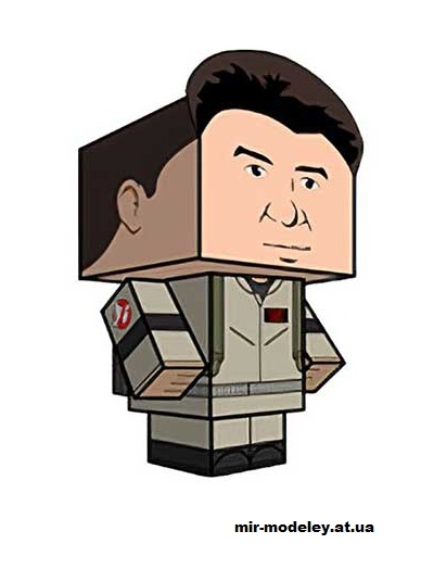 №16116 - Ray Stantz (cubeecraft) из бумаги