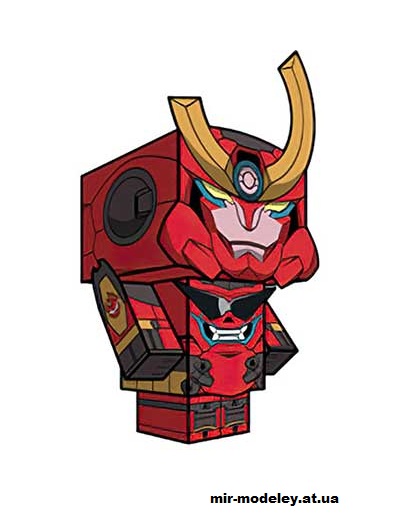 №16096 - Gurren Lagann (cubeecraft) из бумаги