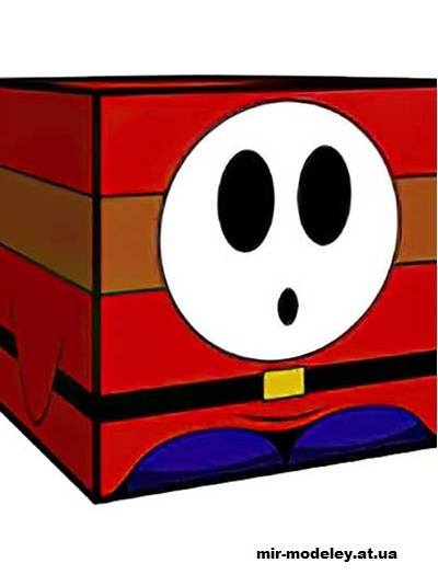 №16148 - Shyguy (cubeecraft) из бумаги