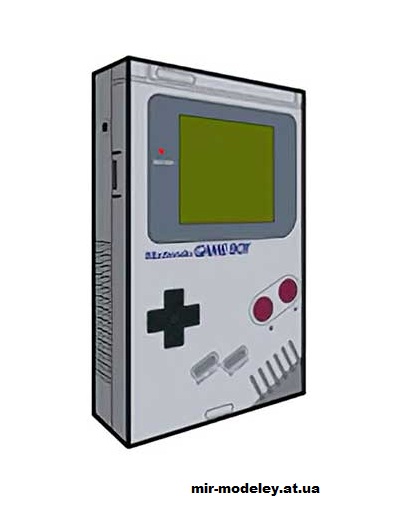 №16104 - Game Boy (cubeecraft) из бумаги