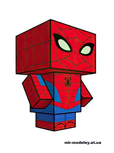 №16185 - Spider-Man (cubeecraft) из бумаги