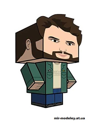 №16099 - Charlie Kelly (cubeecraft) из бумаги