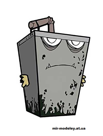 №16113 - Zombie Master Shake (cubeecraft) из бумаги