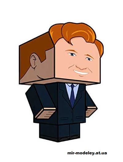 №16127 - Conan O'Brien (cubeecraft) из бумаги