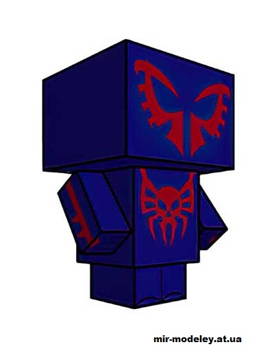 №16163 - Spider-Man 2099 (cubeecraft) из бумаги