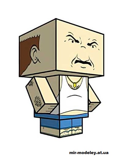 №16112 - Carl (cubeecraft) из бумаги