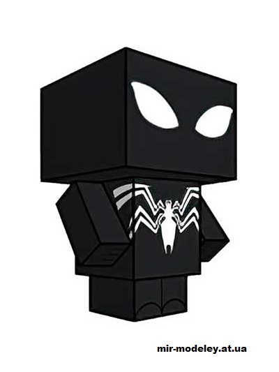 №16184 - Spider-Man (Black Costume) (cubeecraft) из бумаги