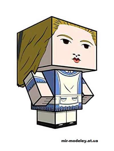 №16133 - Alice (blue version) (cubeecraft) из бумаги