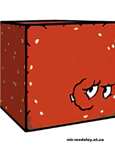 №16259 - Meatwad (cubeecraft) из бумаги