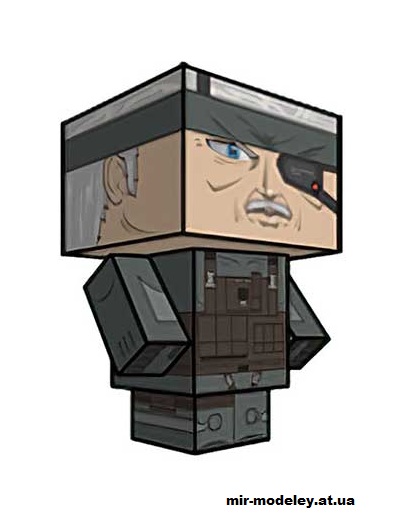 №16222 - Old Snake (cubeecraft) из бумаги