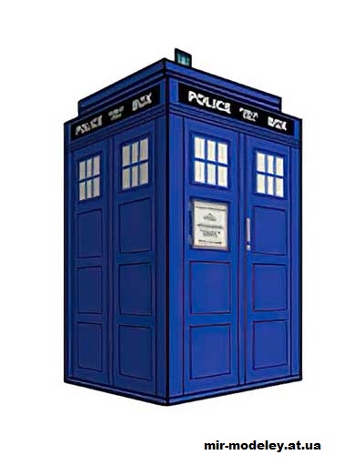 №16263 - TARDIS (cubeecraft) из бумаги