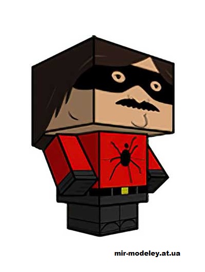 №16225 - Italian Spiderman (cubeecraft) из бумаги