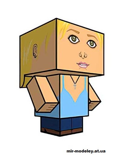 №16264 - Buffy (cubeecraft) из бумаги