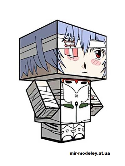 №16218 - Rei Ayanami (injured) (cubeecraft) из бумаги