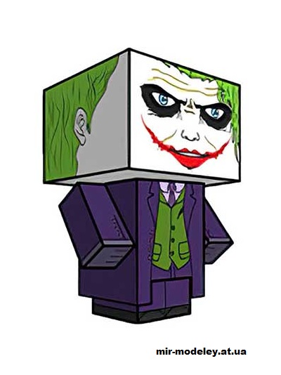 №16215 - The Joker (TDK) (cubeecraft) из бумаги