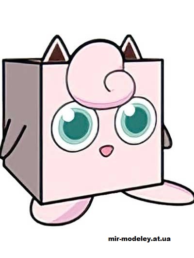 №16198 - Jigglypuff (cubeecraft) из бумаги