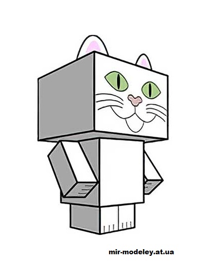 №16196 - Longcat (cubeecraft) из бумаги