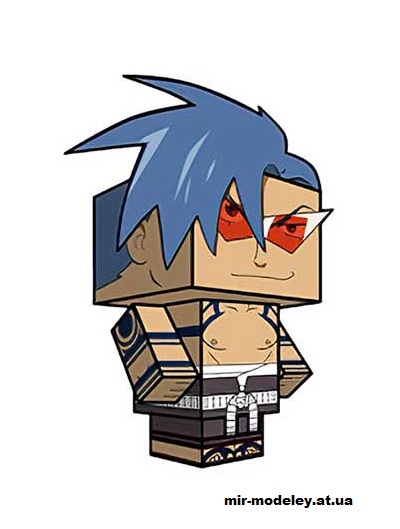 №16280 - Kamina (cubeecraft) из бумаги