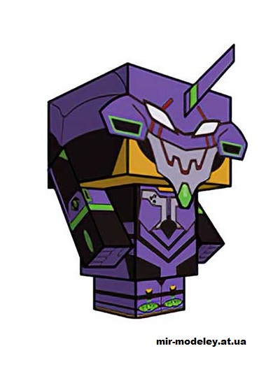 №16212 - EVA-01 (cubeecraft) из бумаги