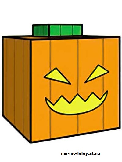 №16231 - Jack-o-Lantern (Scary) (cubeecraft) из бумаги