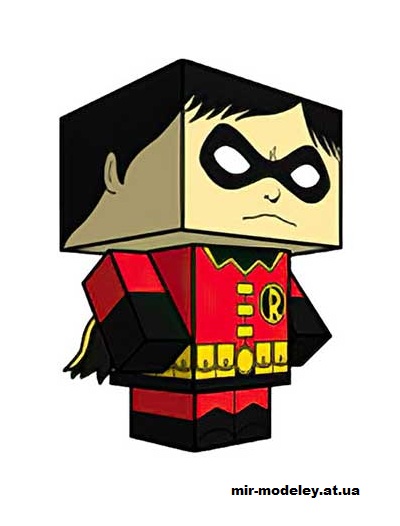 №16254 - Robin III (Tim Drake) (cubeecraft) из бумаги