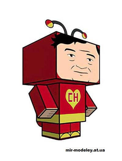 №16193 - El Chapulin Colorado (cubeecraft) из бумаги