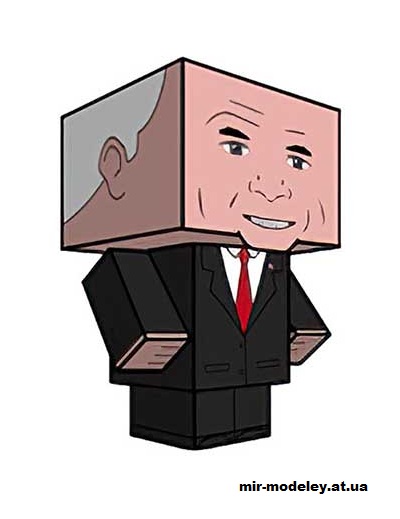 №16251 - John McCain (cubeecraft) из бумаги