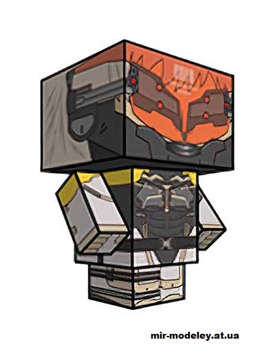 №16220 - Raiden (mask down) (cubeecraft) из бумаги