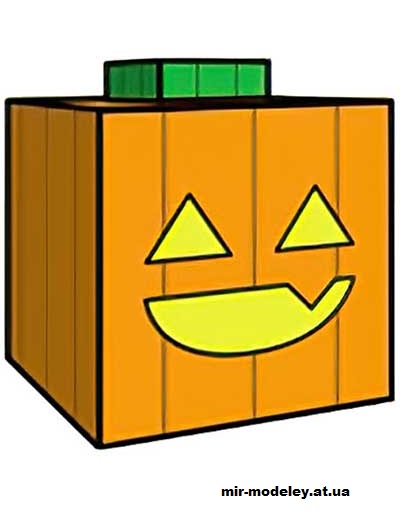 №16233 - Jack-o-Lantern (Happy) (cubeecraft) из бумаги