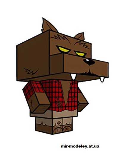 №16234 - Wolfman (cubeecraft) из бумаги