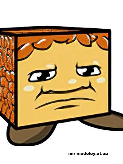 №16273 - Creature(?) (cubeecraft) из бумаги