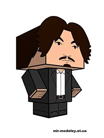 №16207 - Oh Dae-su (Oldboy) (cubeecraft) из бумаги