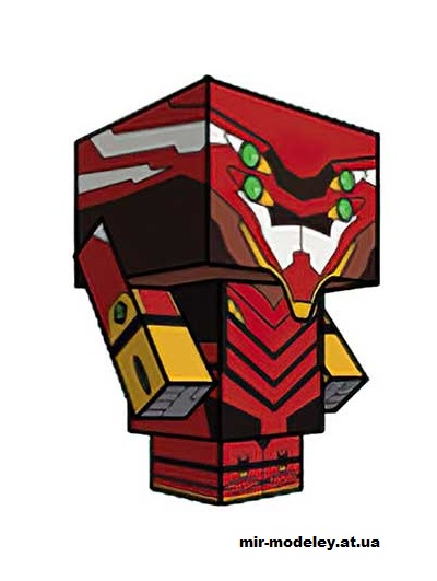 №16213 - EVA-02 (cubeecraft) из бумаги