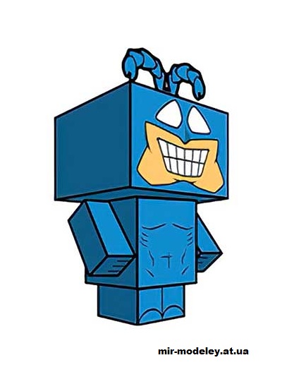 №16250 - The Tick (cubeecraft) из бумаги