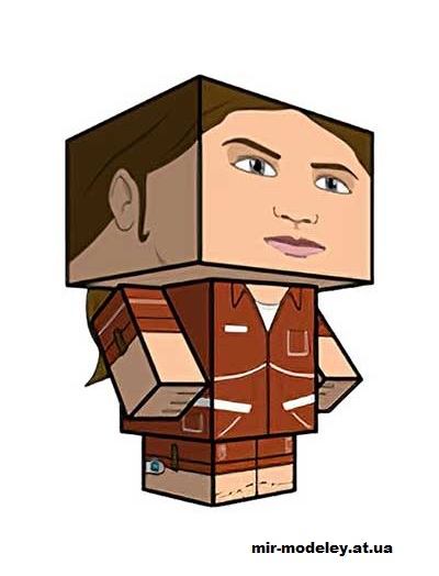 №16255 - Chell (cubeecraft) из бумаги