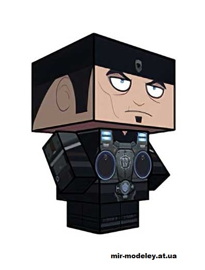 №16223 - Marcus Fenix (cubeecraft) из бумаги