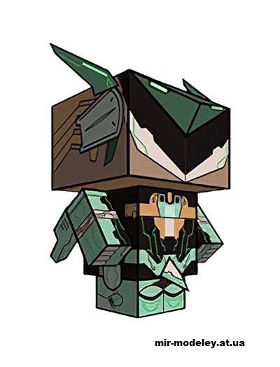 №16241 - Jehuty (cubeecraft) из бумаги