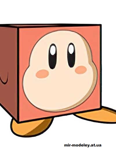№16208 - Waddle Dee (cubeecraft) из бумаги