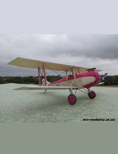 №1676 - Спортивный, учебно-тренировочный самолет Caudron C232 (Criquet) из бумаги