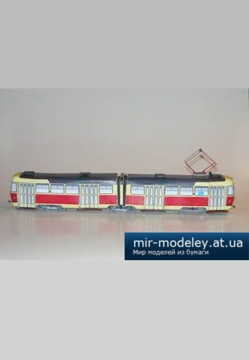 №1617 - Mestska elektricka CKD T2 - seria 2 [Fifik] из бумаги