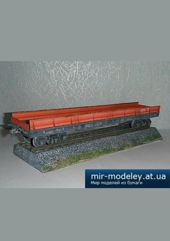 №1609 - Советская платформа типа 13-4012 [Robototehnik] из бумаги