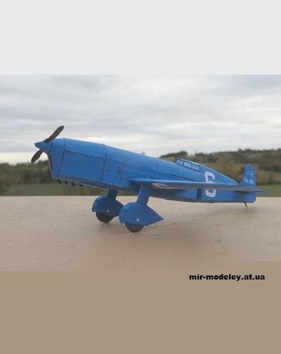№1660 - Спортивный самолет Caudron C362 (Criquet) из бумаги