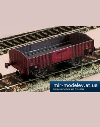 №1639 - Вагон Carro L [Fabrizio Prudenziati] из бумаги