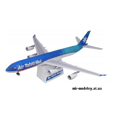 №1643 - Airbus A340-300 Air Tahiti Nui [Canon] из бумаги